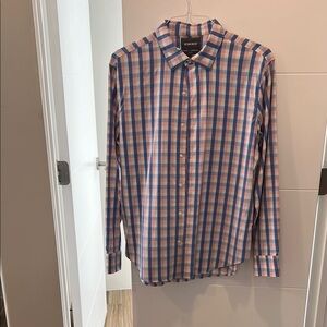 Bonobos Blue and Pink Casual Button Down Shirt